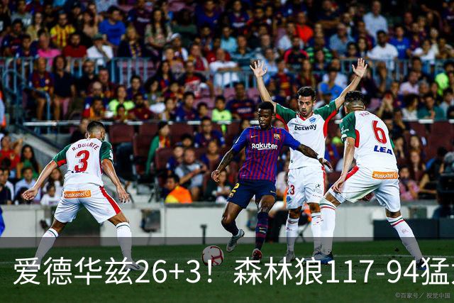 爱德华兹26+3！森林狼117-94猛龙，看数据：他是头号功臣！